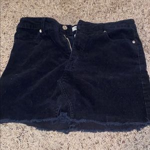 Forever 21 Black Velvet Skirt